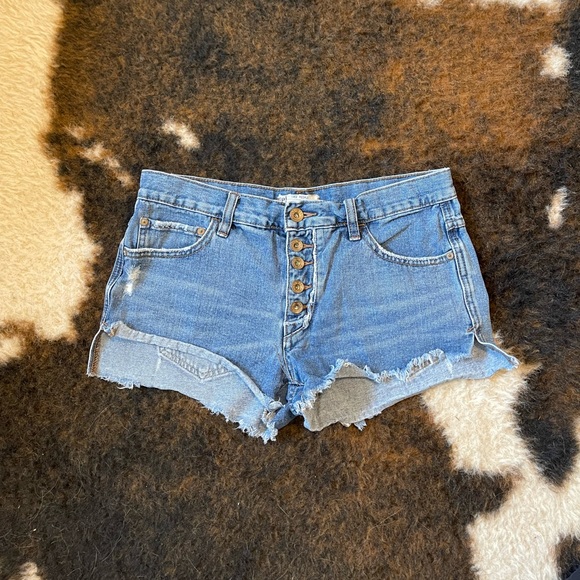 Free People Denim Shorts - Picture 1 of 4
